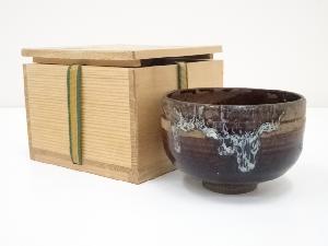 古物　窯変茶碗（保護箱）